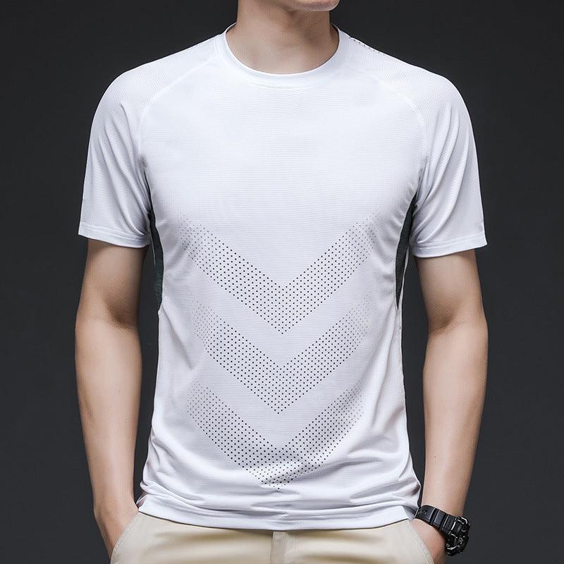 Elastic Quick Drying Fitness Field Basketball Training T-Shirt - WOMONA.COM