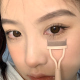 Eyelash Steel Comb Detail Partial Eyelash Curler Combination - WOMONA.COM