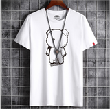 Mens Casual Bear Anime T Shirt - WOMONA.COM