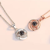 925 Sterling Silver Rose Flower Pendant Necklaces Women - WOMONA.COM