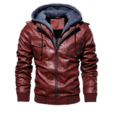 Winter Fashion Motorcycle Leather Jacket Men