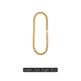 Multicolor Diamond Cuban Clavicle Necklace - WOMONA.COM