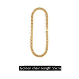 Multicolor Diamond Cuban Clavicle Necklace - WOMONA.COM