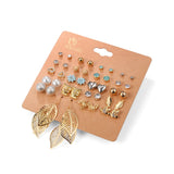 Love Heart Rhinestone Earrings - WOMONA.COM