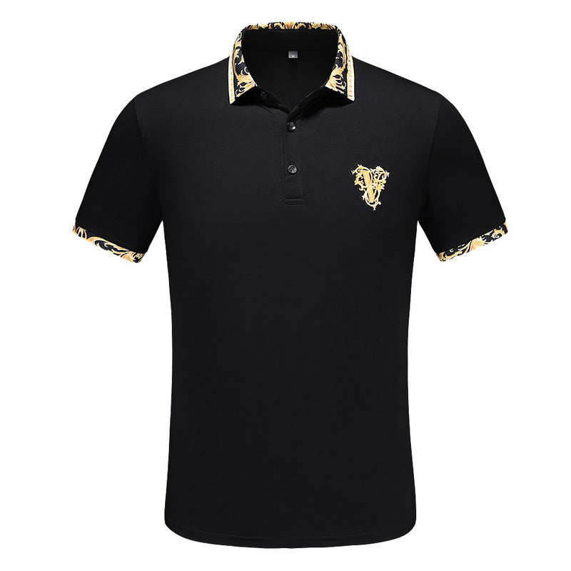 New Embroidery Short-sleeved Polo Shirts Men's Summer - WOMONA.COM