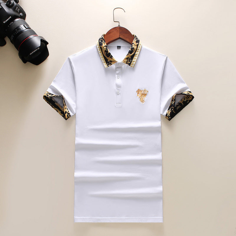 New Embroidery Short-sleeved Polo Shirts Men's Summer - WOMONA.COM