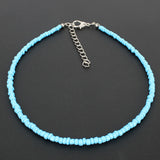 Bohemian Short Rice Bead Necklace - WOMONA.COM