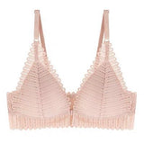 Gathering bra thin cup back bra