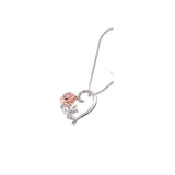 Love Rose Zircon Necklace Necklace Romance - WOMONA.COM