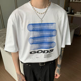 Korean Design Sense Versatile Casual Couple T-shirt Summer - WOMONA.COM