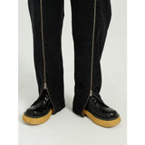 Korean Style Straight Zipper Design Jeans Men - WOMONA.COM