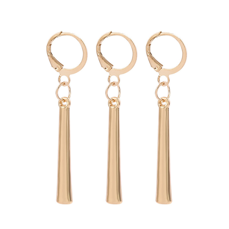 Long Drop Earrings Ear Clips - WOMONA.COM