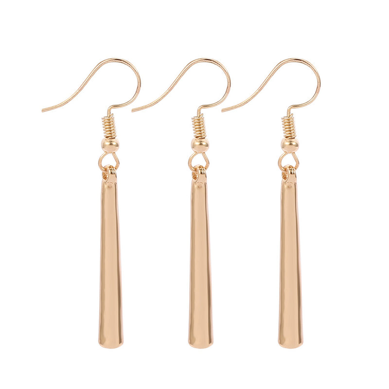 Long Drop Earrings Ear Clips - WOMONA.COM