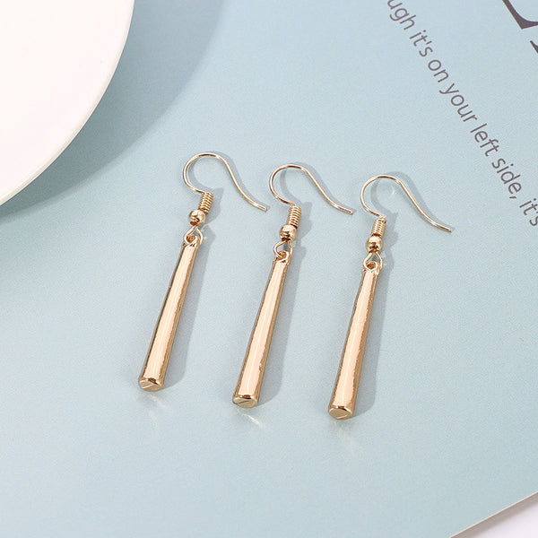 Long Drop Earrings Ear Clips - WOMONA.COM