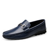 Newest Men Shoes Leather Genuine Casual Loafers Men - WOMONA.COM