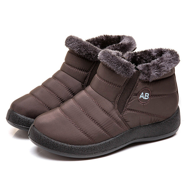 Waterproof boots warm XL snow boots - WOMONA.COM