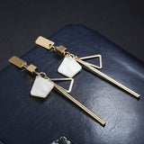 Simple personality geometric earrings - WOMONA.COM