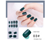 Wear pure color nail art fake nail patches - WOMONA.COM