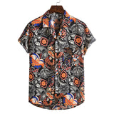 Men Short sleeved beach shirts men - WOMONA.COM