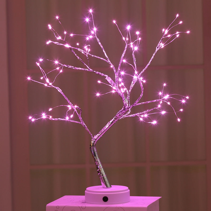 Christmas Decoration Night Light LED Pearl Tree Light Starry Touch Light - WOMONA.COM