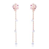 Bow Flower Earrings - WOMONA.COM