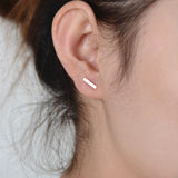 Flat earrings female - WOMONA.COM