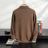 Men's Cashmere Knitted Stand Collar Coat Autumn And Winter - WOMONA.COM