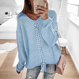 Loose knit tops for women's sweaters - WOMONA.COM