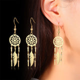 Dream Catcher Tassel Earrings - WOMONA.COM