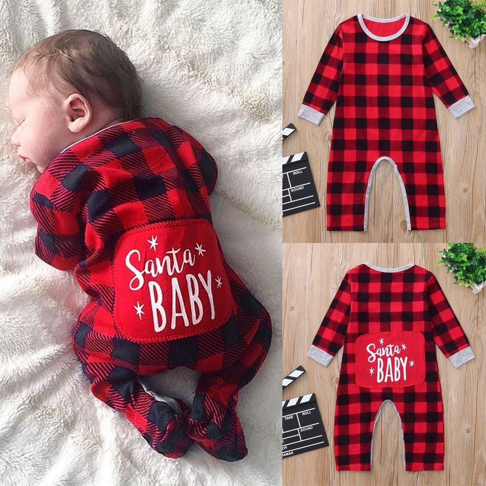 Infant Baby Boys Girls Christmas Santa - WOMONA.COM