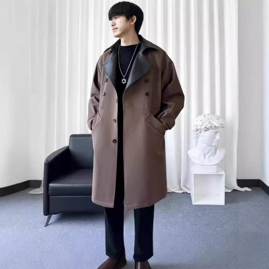 Woolen Coat Men's Korean Fashion - WOMONA.COM