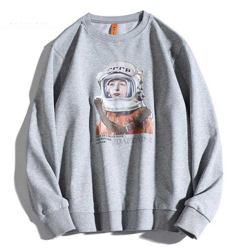Men's loose Hong Kong style sweater - WOMONA.COM