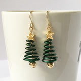 Christmas Tree Star DIY Earrings - WOMONA.COM