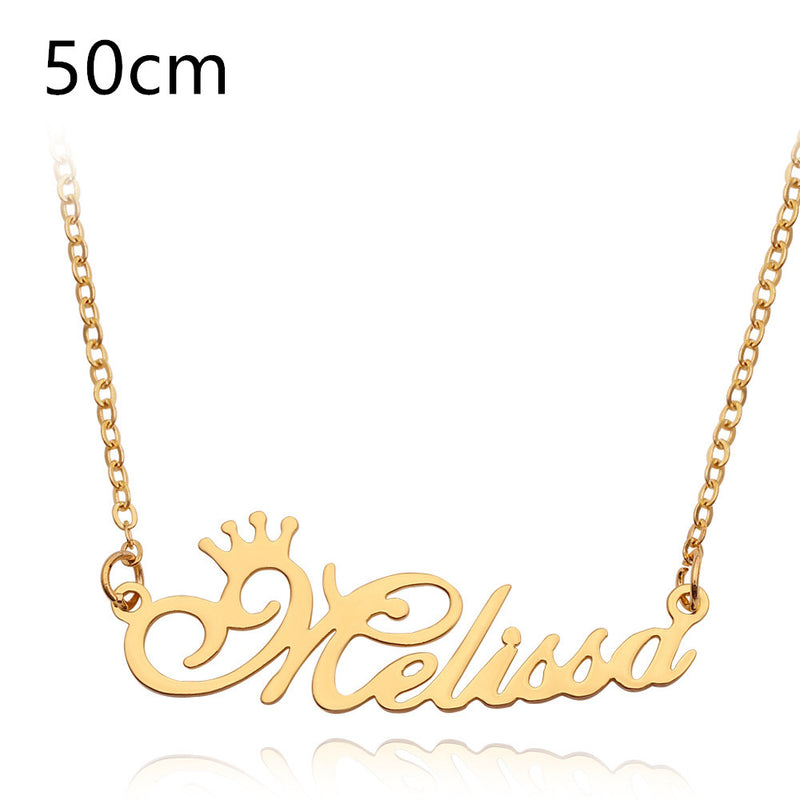 Necklace Alloy Pendant Font Fascinating Pendant - WOMONA.COM