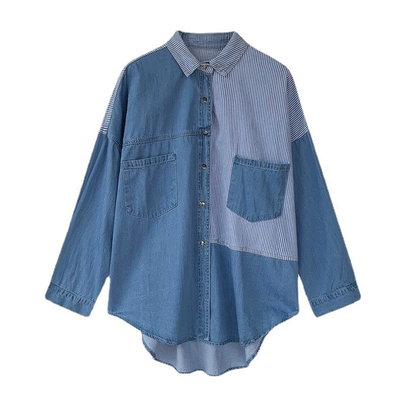 Denim Shirt Women - WOMONA.COM