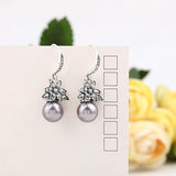 Pearl Earrings Sunflower - WOMONA.COM