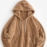 Ear Hooded Warm Fleece Sweatshirt - WOMONA.COM