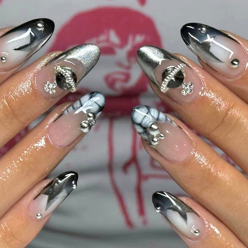 Queen Mother Rhinestone Nails Patch Nail Stickers - WOMONA.COM