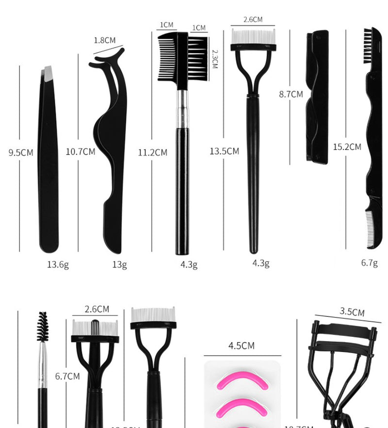 Semi-arc Steel Tooth Brow Groomer Eyelash Curler - WOMONA.COM