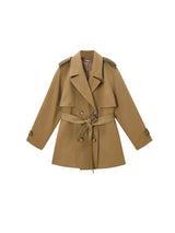 New Casual Elegant Elegant Short Trench Coat Women