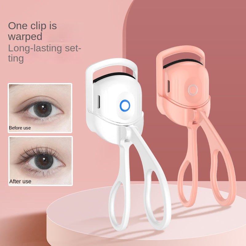 Eyelash Curler Portable Electric Heated Comb Eye Lash Long Lasting Eyelashes Curls Thermal Eyelash Curler Makeup Tools Heated Eyelash Curlers,Rechargeable Electric Eyelash Curler,Handheld Eyelash Heat - WOMONA.COM