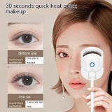 Eyelash Curler Portable Electric Heated Comb Eye Lash Long Lasting Eyelashes Curls Thermal Eyelash Curler Makeup Tools Heated Eyelash Curlers,Rechargeable Electric Eyelash Curler,Handheld Eyelash Heat - WOMONA.COM