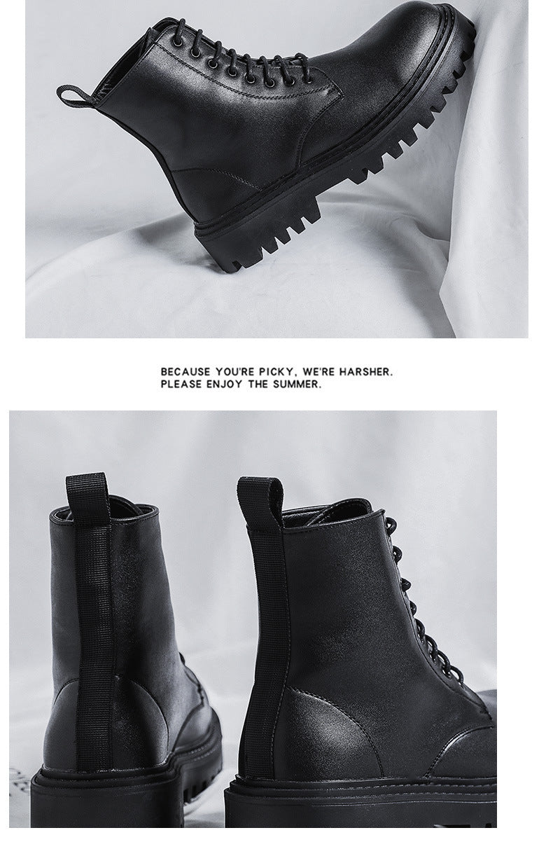 Men's Leather New High-top Boots