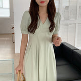 Fashion Personalized Mid-length Dress Women - WOMONA.COM