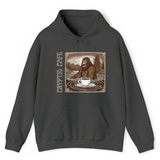 Printing Velvet Padded Hooded Sweatshirt - WOMONA.COM