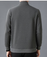 Autumn Men's Casual Half-height Zip Solid Color Undershirt Sweater - WOMONA.COM