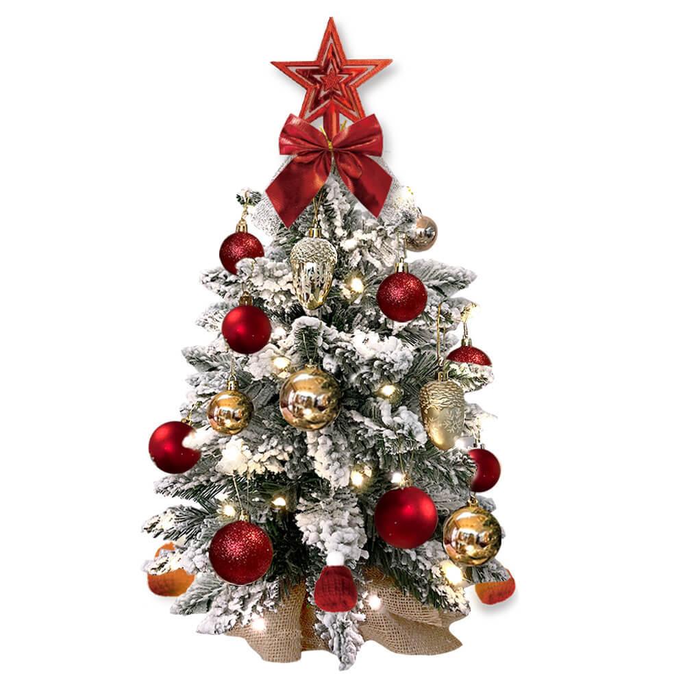 2ft Mini Christmas Tree With Light Artificial Small Tabletop Christmas
