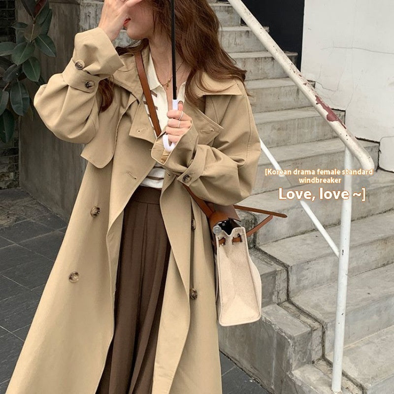 Fashion Ladies Mid-length Coat All-matching - WOMONA.COM