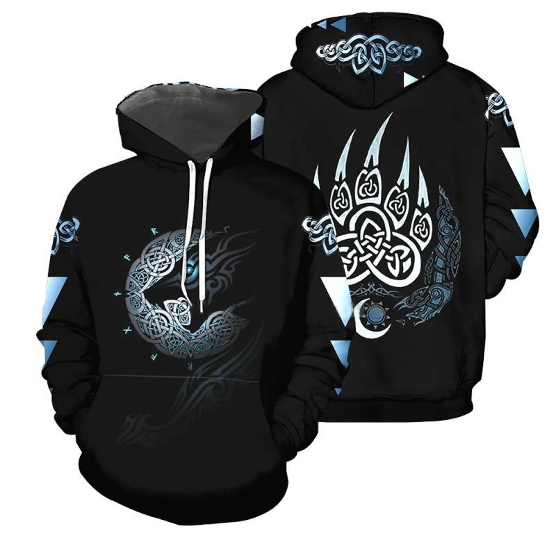 Sweater Vikings Warrior 3D Digital Printing Men's - WOMONA.COM