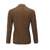 Corduroy Jacket Winter Solid Color Casual Blazer - WOMONA.COM